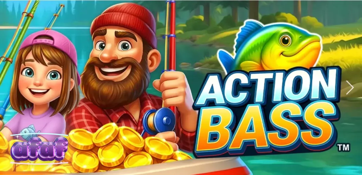 Pemandangan memancing yang tenang di slot Action Bass