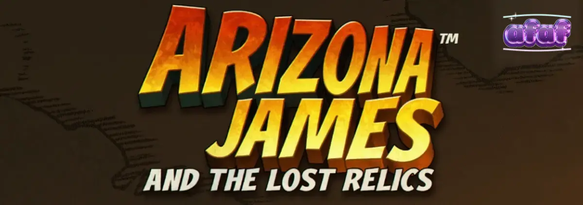 Arizona James berdiri di depan kuil kuno dengan latar belakang gurun pasir yang dramatis.